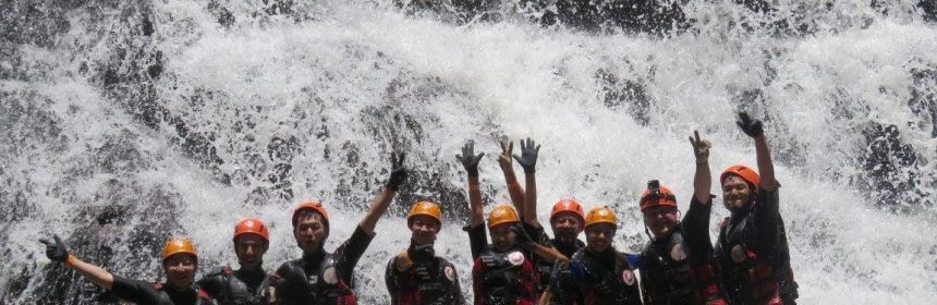 Canyoning, Datanla Wasserfälle in Dalat, Vietnam